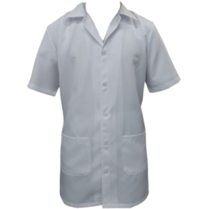 Avental Manga Curta Branco