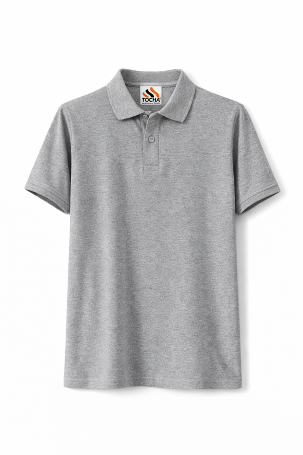 POLO P.A MANGA CURTA – CINZA