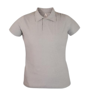 Polo Baby Look Cinza Mescla