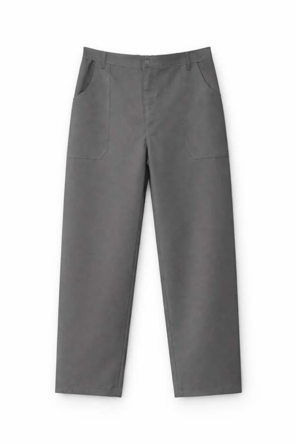 CALÇA PROFISSIONAL 1/2 ELÁSTICO BRIM - CINZA