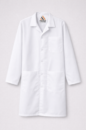 AVENTAL PROFISSIONAL MANGA LONGA 5/8 OXFORD - BRANCO