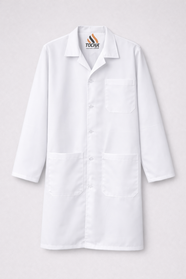 AVENTAL PROFISSIONAL MANGA LONGA 5/8 OXFORD - BRANCO