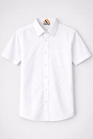 CAMISA SOCIAL MASC MANGA CURTA - BRANCO
