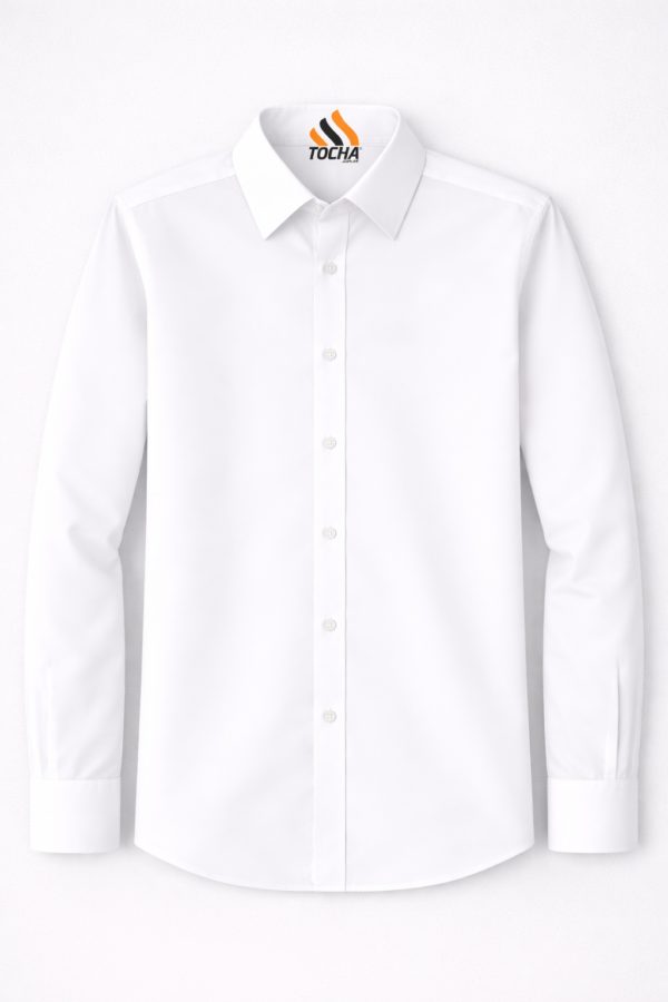 CAMISA SOCIAL MASC MANGA LONGA - BRANCO
