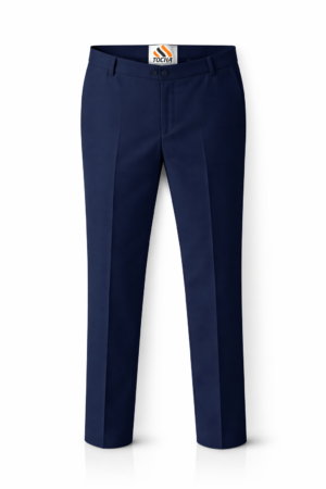 CALÇA SOCIAL MASC SEM PREGAS - AZUL MARINHO
