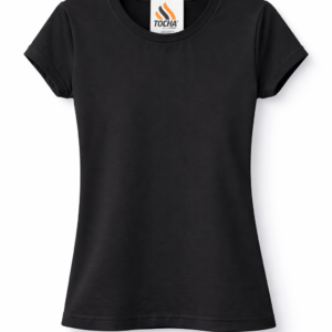 BABY LOOK P.A MANGA CURTA - PRETO