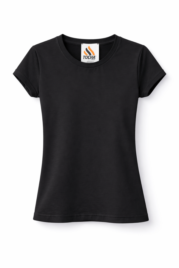 BABY LOOK P.A MANGA CURTA - PRETO