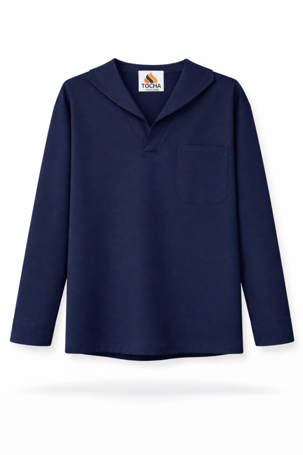 CAMISA PROFISSIONAL GOLA ITALIANA MANGA LONGA – AZUL MARINHO