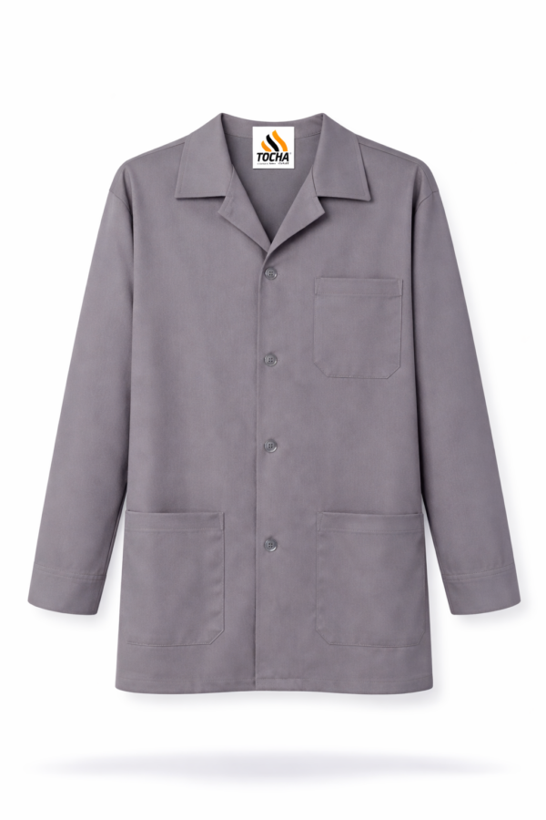 JALECO PROFISSIONAL MANGA LONGA 3/4 BRIM – CINZA