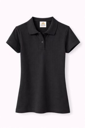 POLO BABY LOOK P.A MANGA CURTA – PRETO