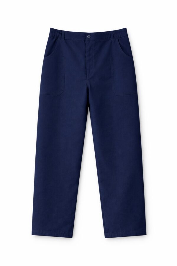 CALÇA PROFISSIONAL 1/2 ELÁSTICO BRIM - AZUL MARINHO