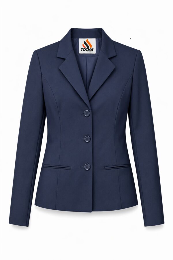 BLAZER SOCIAL FEM - OXFORD - AZUL MARINHO