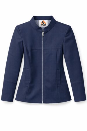 JAQUETA SOCIAL FEM OXFORD - AZUL MARINHO