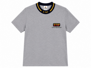 CAMISETA M/C CINZA - ETIP LINO JARDIM -  ENS FUND