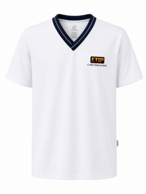 CAMISETA M/C - BRANCA - ETIP LINO JARDIM - ENS MÉDIO