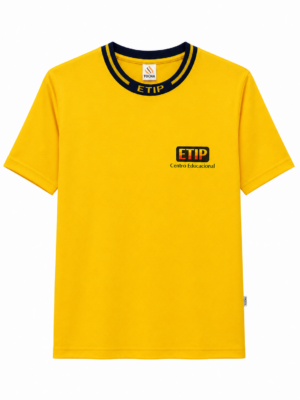 CAMISETA ETIP - M/C AMARELA - LINO JARDIM - INFANTIL